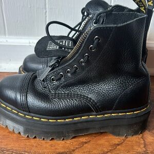 Size 8 doc martin lug platform zip ups